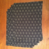 Shashiko-print cotton placemats